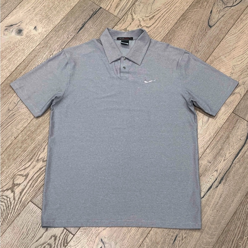 NWOT Nike Tiger Woods Collection Shirt Mens Golf Stretch Performance Snap Vented